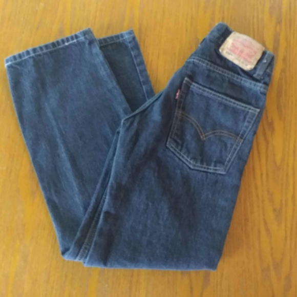 Levi's Boy's Size 12 Slim (24 x 26) Black Denim